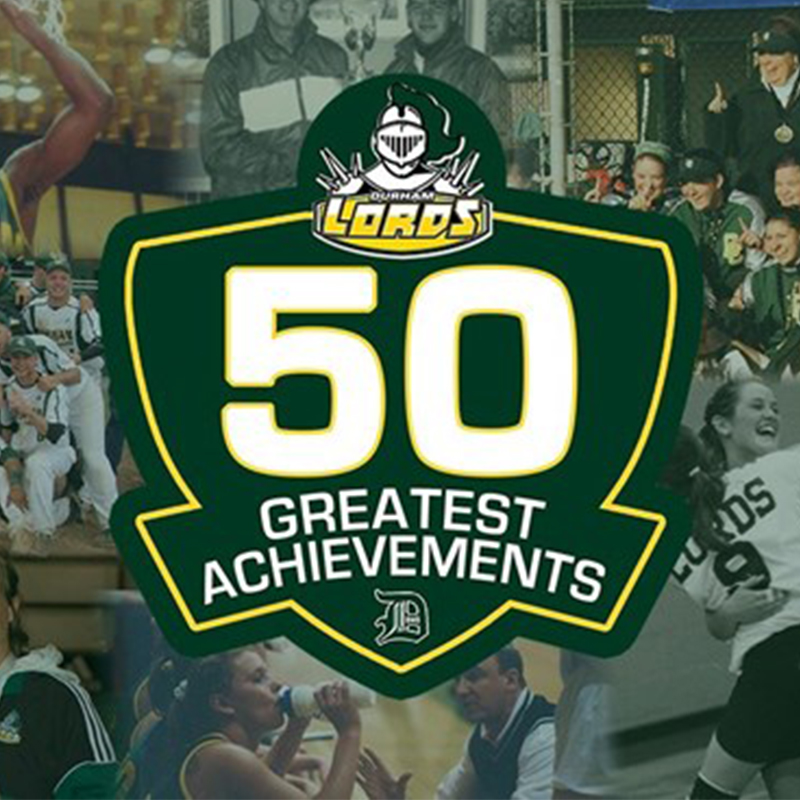 The Department of Athletics, in conjunction with the college’s 50th anniversary celebrations, highlighting the 50 greatest achievements in Lords history. 