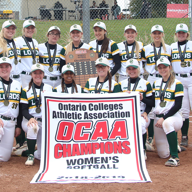 DC won the 2018 OCAA softball championship
