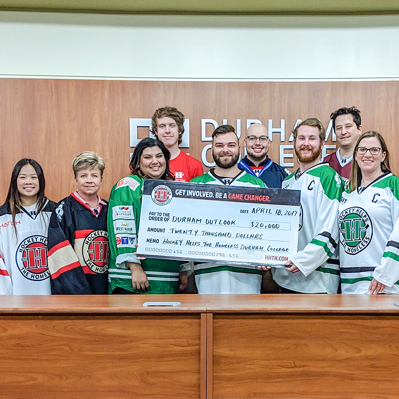 DC students raise $20,000 for Durham Outlook through Hockey Helps the Homeless