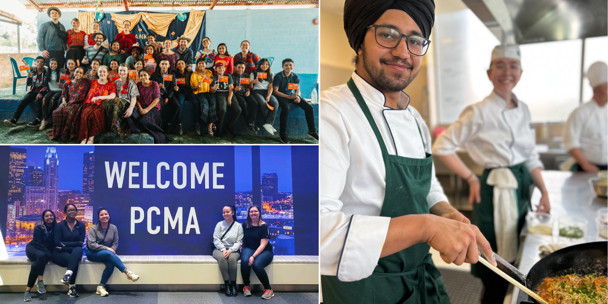 Collage of durham college international students on campus