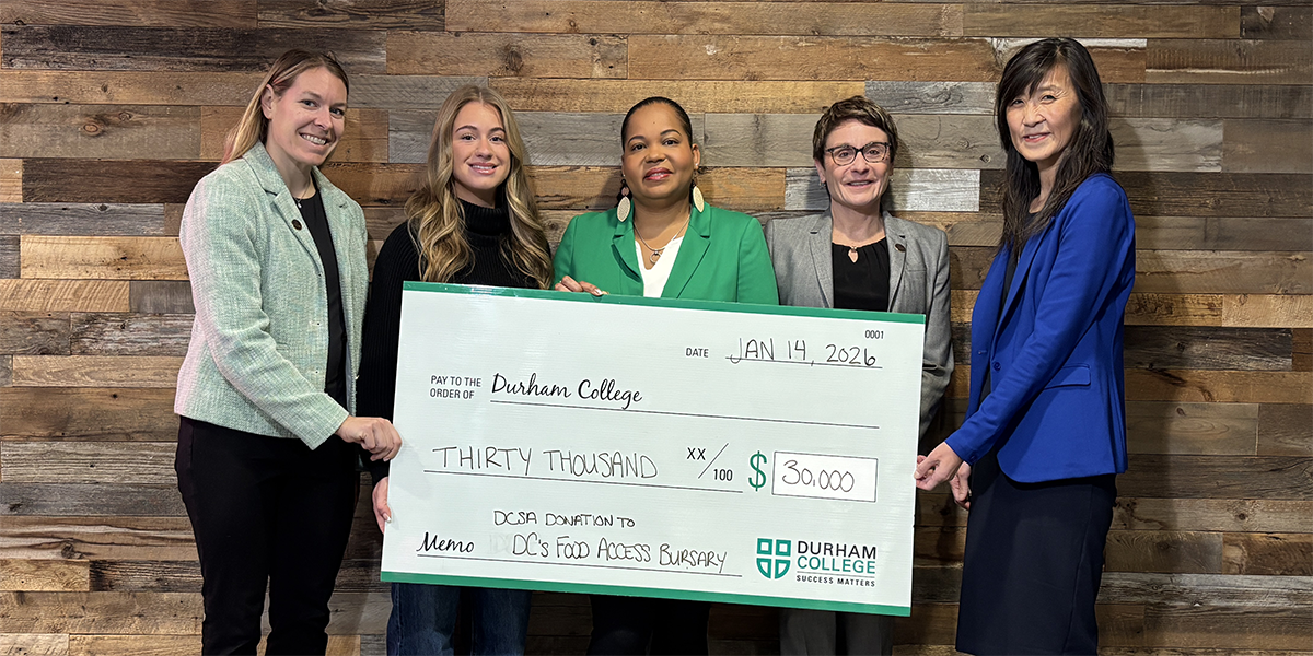 The cheque presentation for the DCSA