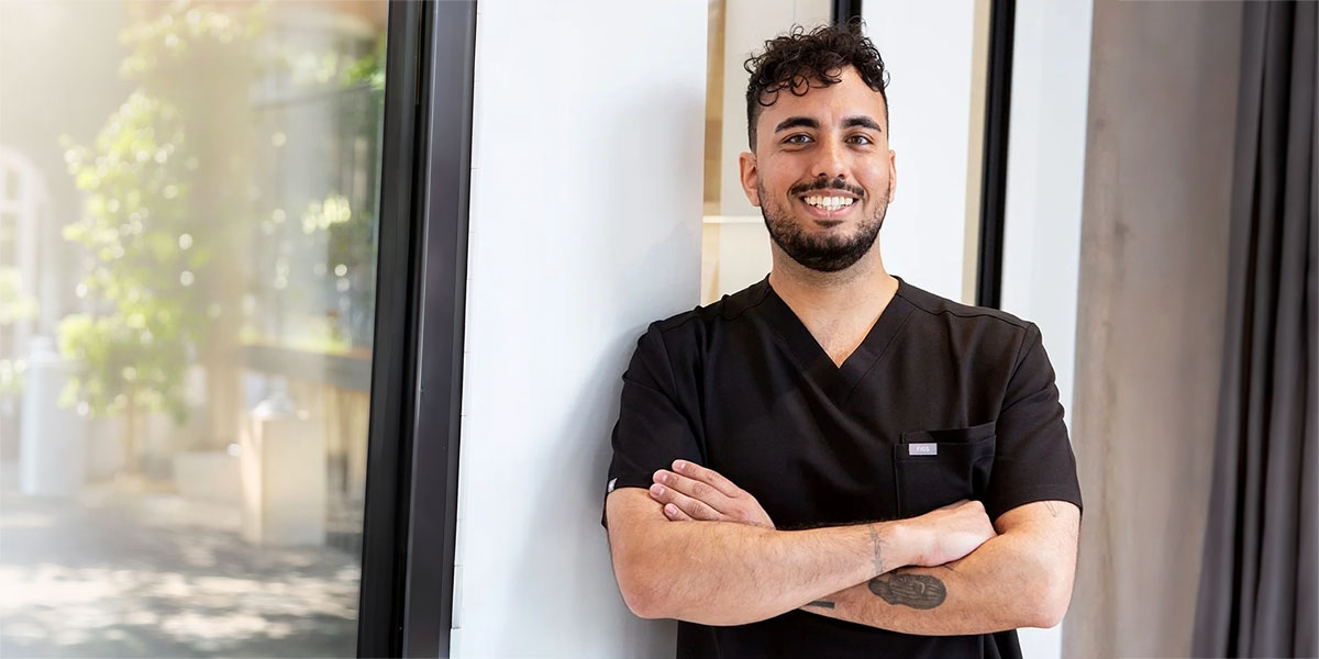 A photo of Matthew Adams, DC Alumnae and graduate of the Dental Assisting program.