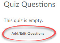add edit questions button