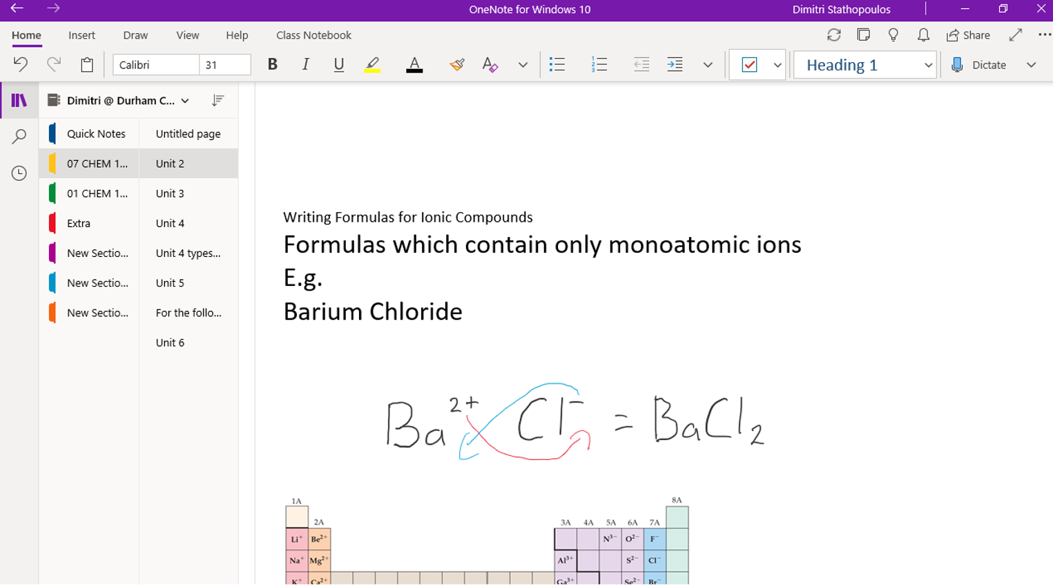 OneNote Handwritten Informative Teaching