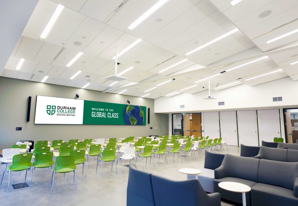 Photo of the Rotary Global Classroom at Durham College