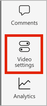 Clipchamp user interface showing Video Settings button
