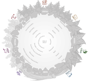 The braided learning framework with the seven grandfather teachings highlighted.