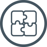 Icon of four piece puzzle