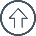 Icon of arrow pointing up