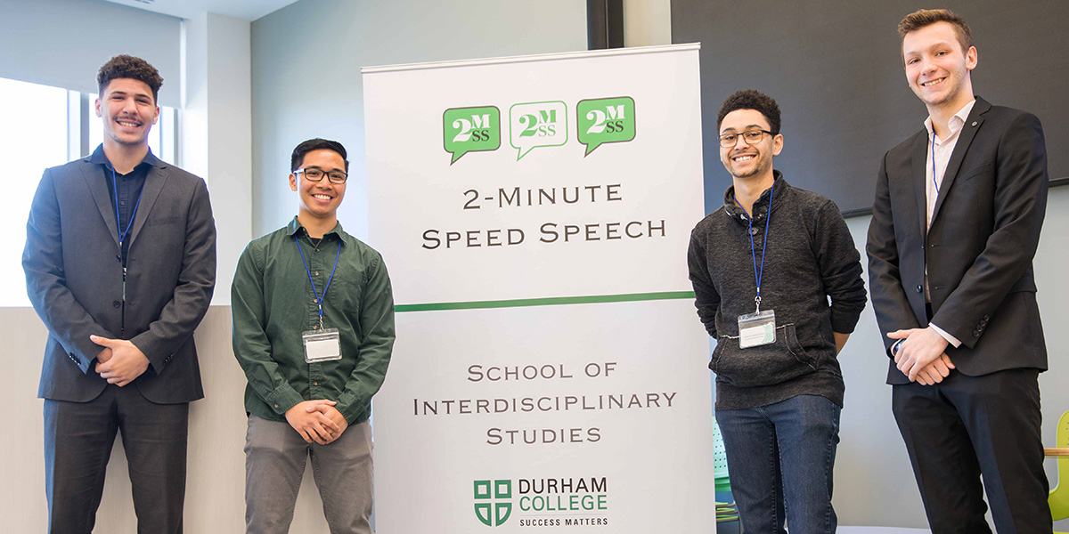 DC students participate in 2 minutes speech challenge.