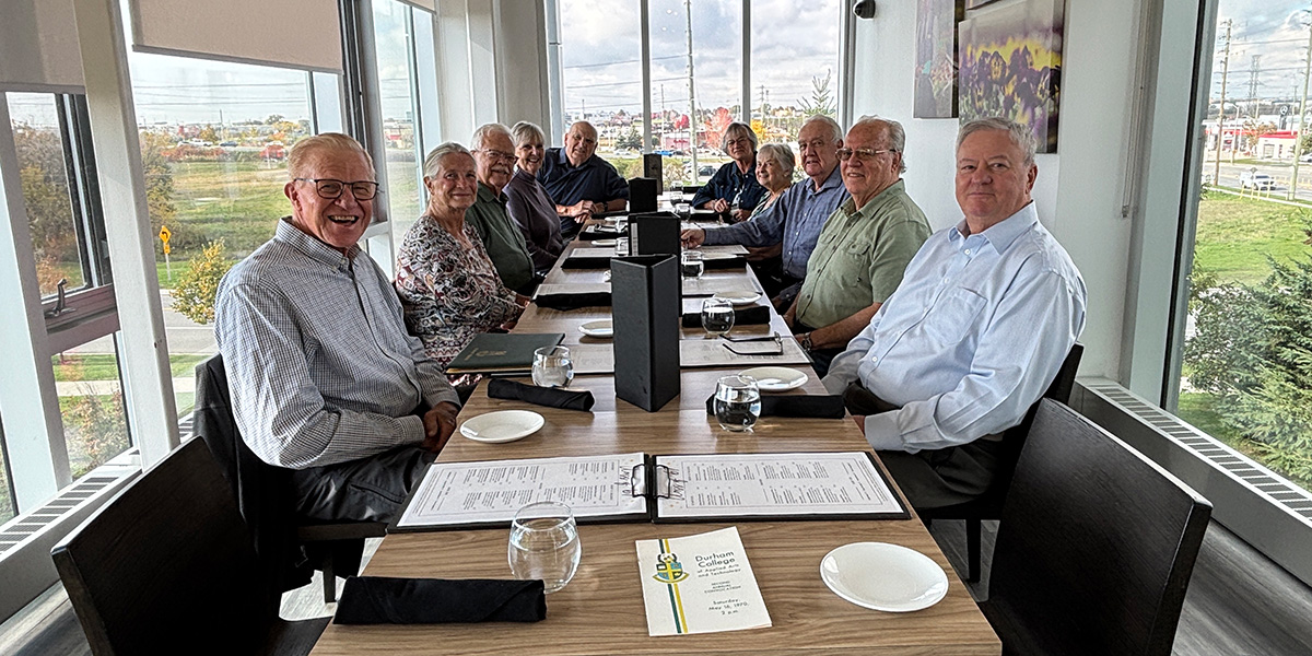 Alumni from DC’s first class of Business Administration students reconnect for 55-year reunion
