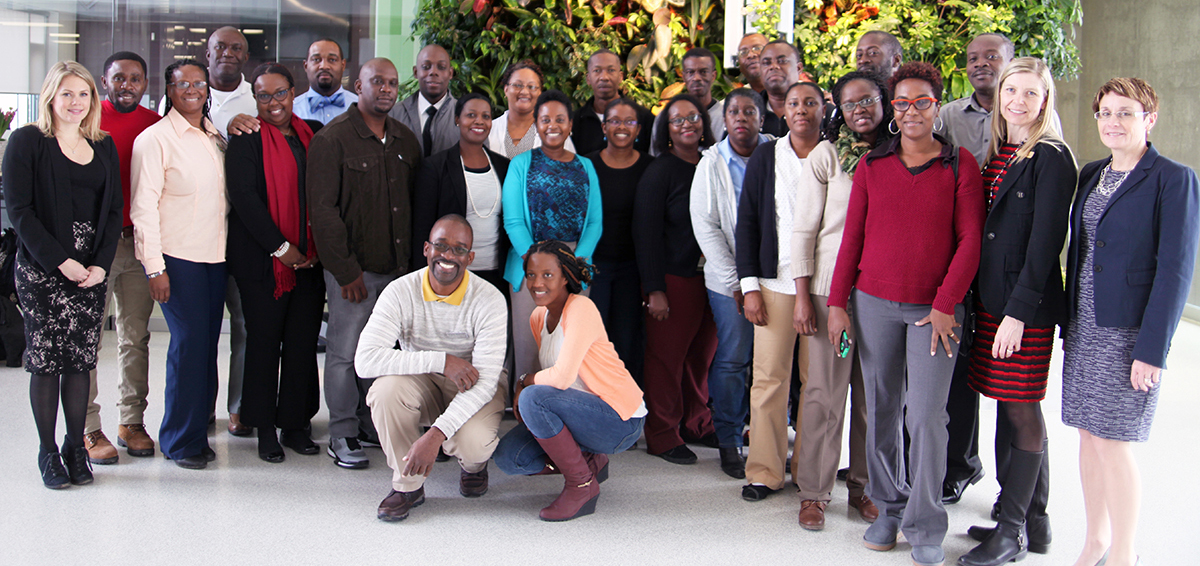 DC employees with delegates from Barbados and Guyana