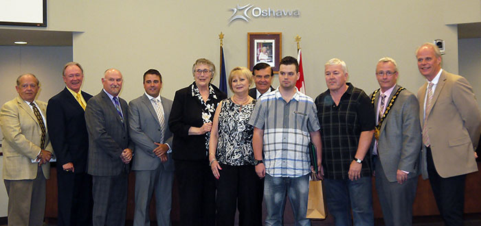 Former DC student Ryan Doyle presented with Heroism award by City of Oshawa