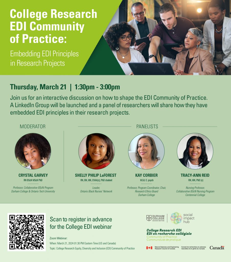 Colleges Research EDI COP flyer Mar21