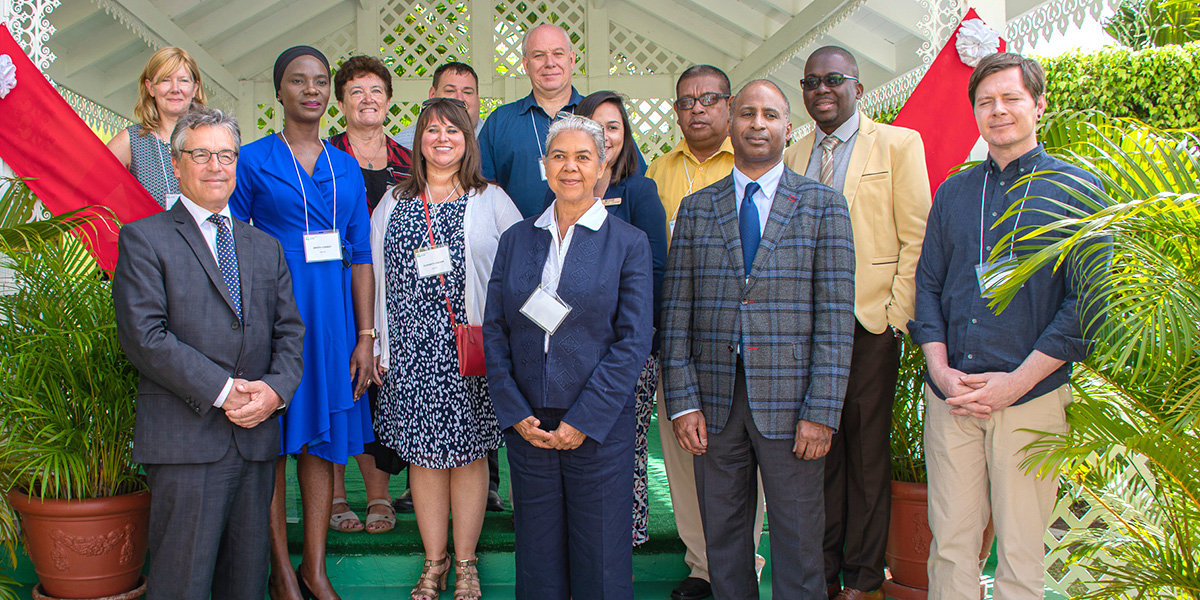 Pictured are Canadian and Guyanese representatives of the Sage-04 project
