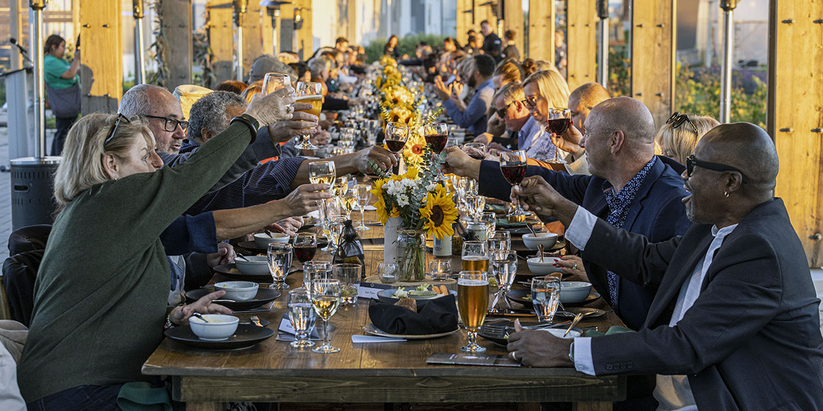 Students grow, cook and host DC’s Harvest Dinner under the stars