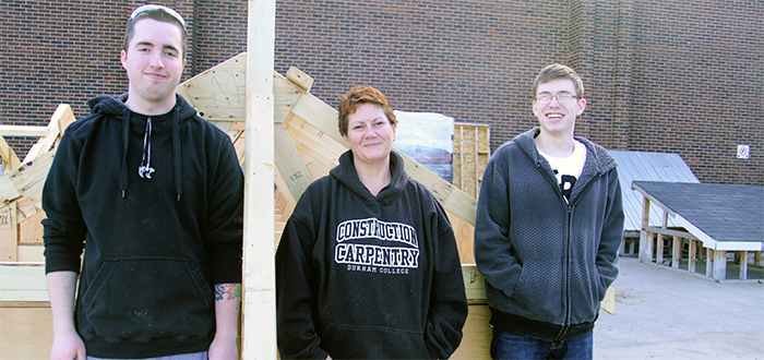 students from DC’s Construction Carpentry – Sustainable program