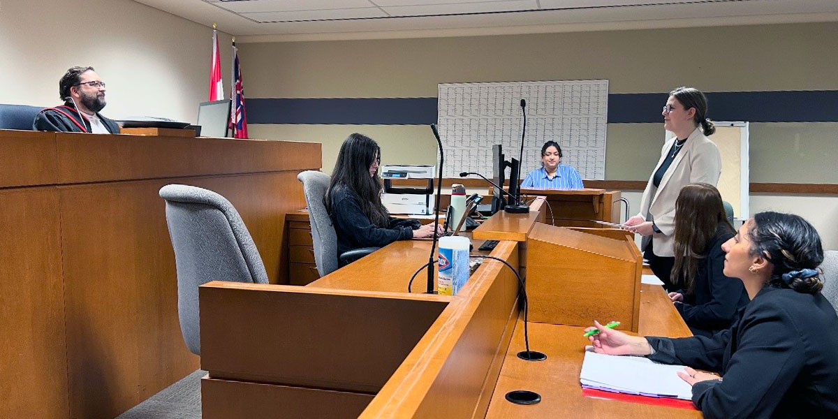 DC paralegal student takes her place in court