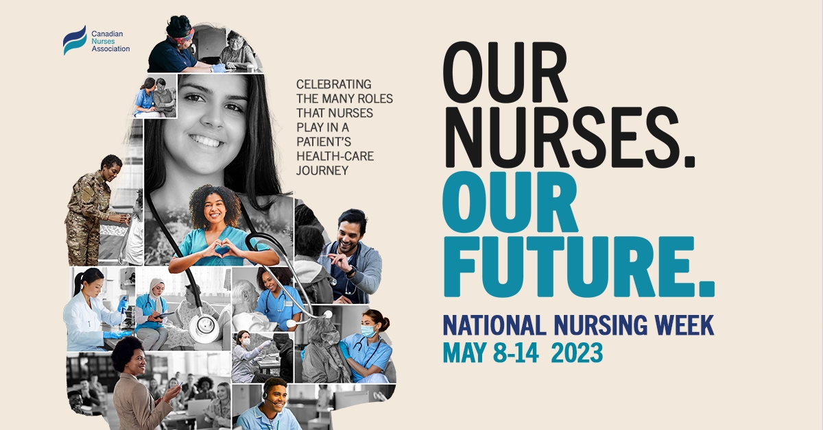 national nursing week is may 2023. our nurses. our future