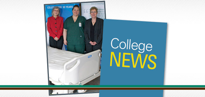 Durham College supports Lakeridge Health Whitby with Buy a Bed donation