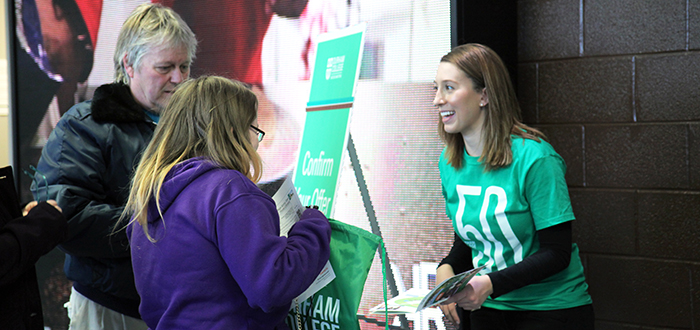 Durham College staff and students interacting at Open House