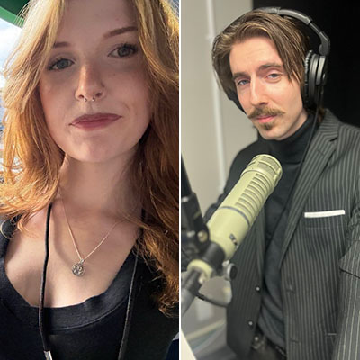 A photo of Quinn Medwid and Branden Rushton.
