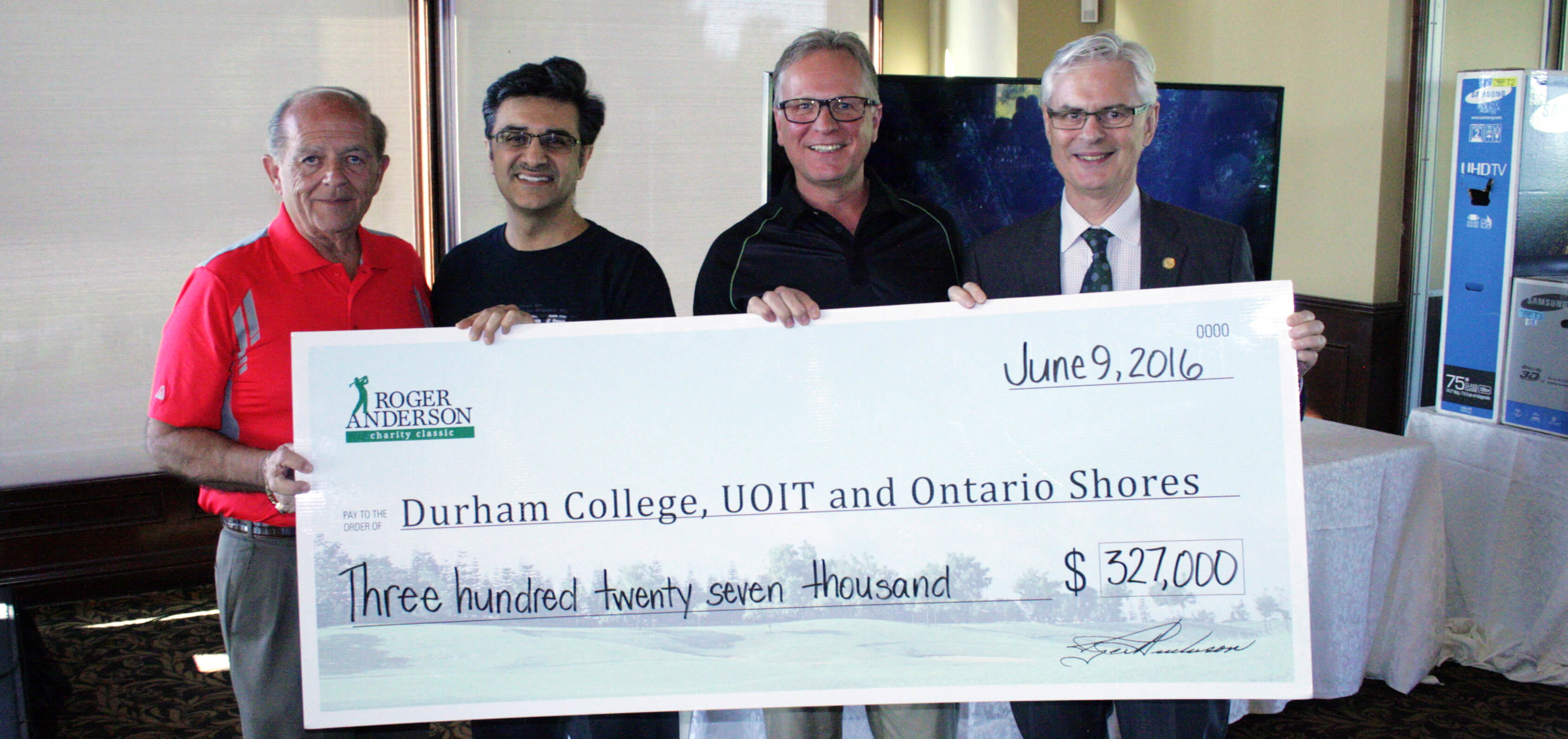 Roger Anderson Charity Classic raises $327,000 for DC, UOIT and Ontario Shores