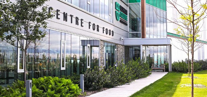 Exterior photo of Durham College's Centre for Food.