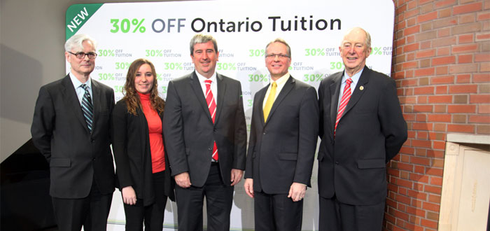 New 30% Off Ontario Tuition Grant announced.