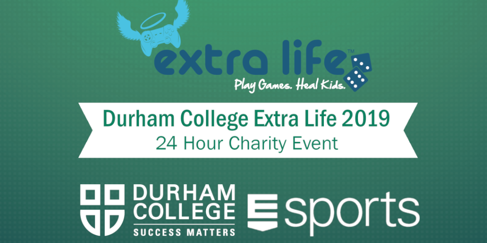Durham College Extra Life 2019 event banner