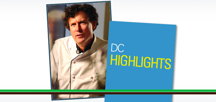 DC Highlights banner featuring celebrity chef Jamie Kennedy