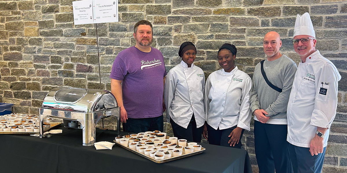 Local high school students cook up sustainable solutions at Durham College