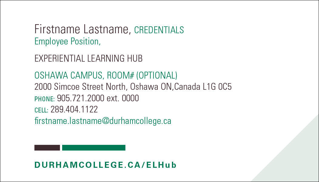 Experimental Learning Business Card