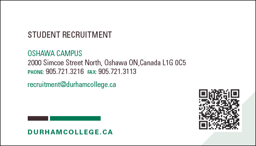 Student Recruitment Business Card