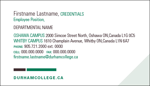 Dual Campus Business Card