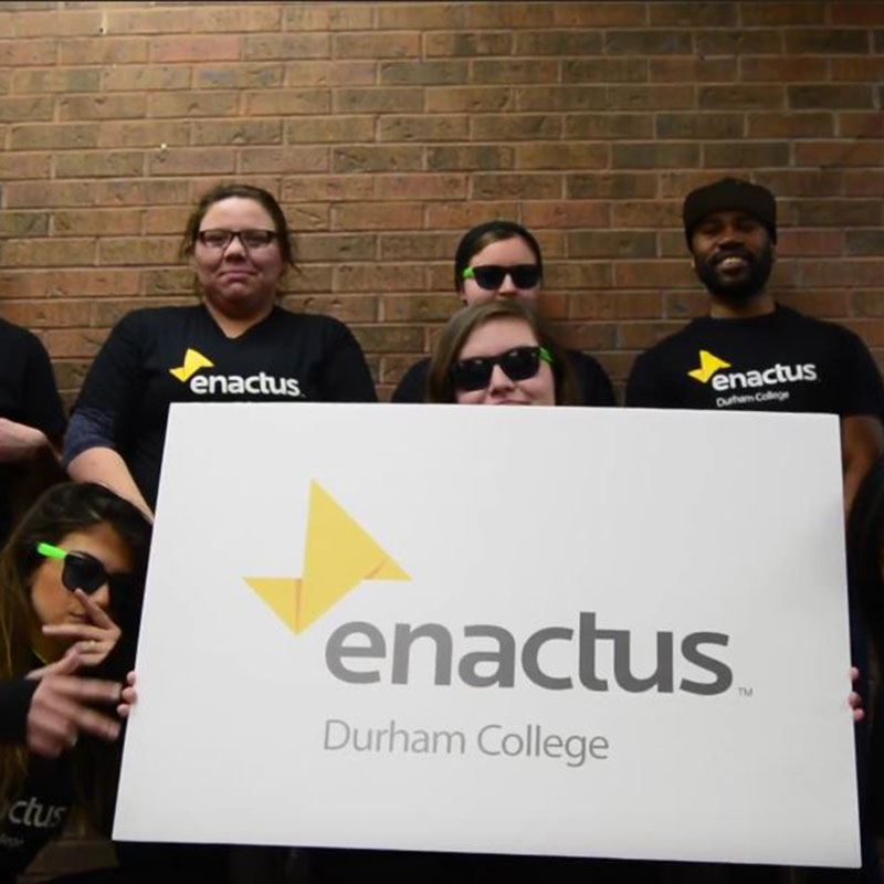 Members of the Enactus team at DC.