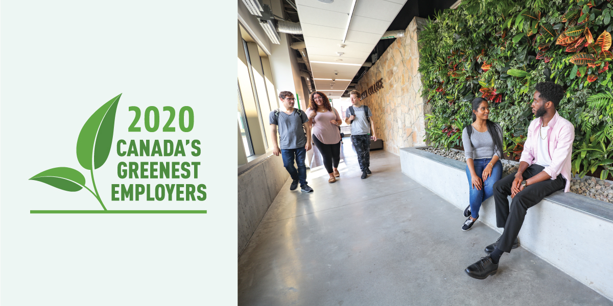 Image for Durham College named one of Canada’s 2020 Greenest Employers.