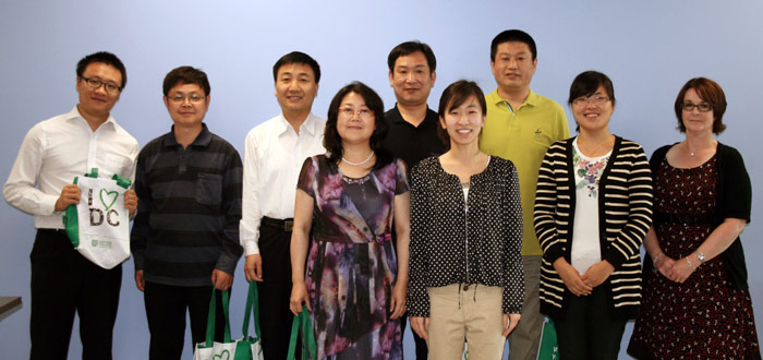 Chinese delegates at Durham College