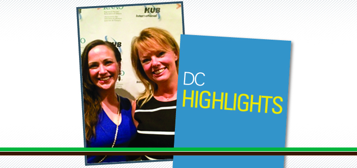 DC Hightlights banner featuring Lindsey Thomas and Teresa Engelage, two campus nurses who formed a new special interest group that represents nurses on college campuses across Ontario