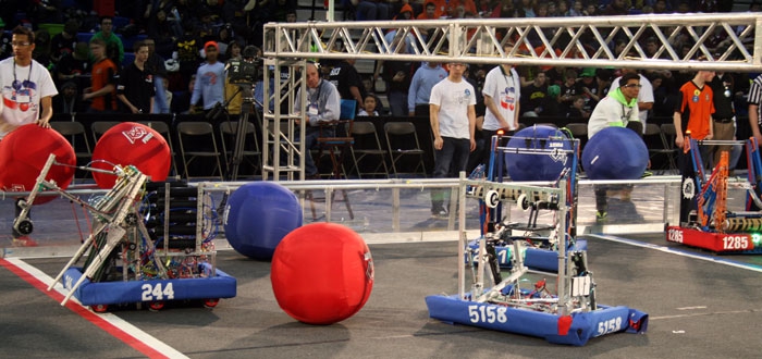 FIRST robotics competition at Durham College