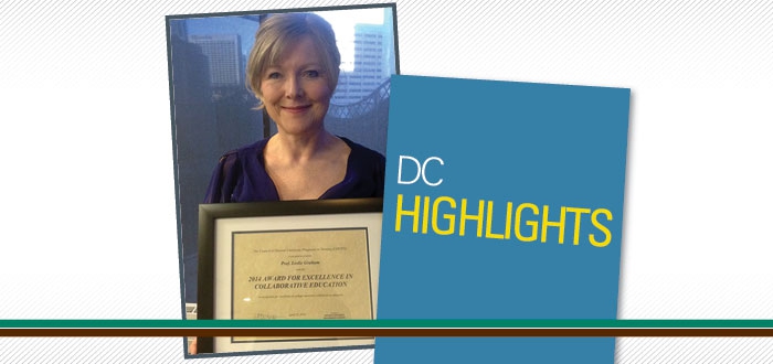 DC professor receives 2014 Award for Excellence in Collaborative Education