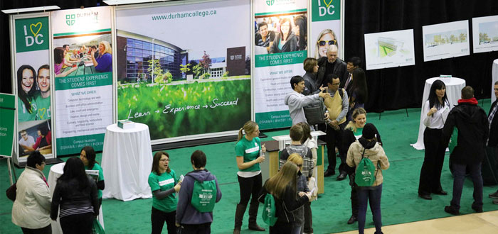 Prospective students and parents attend Open House at Durham College