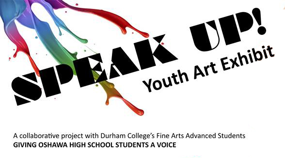 Speak Up! art exhibit poster