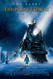 Polar express movie with the train
