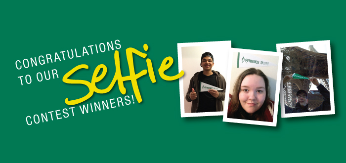 Photos of Selfie contest winners