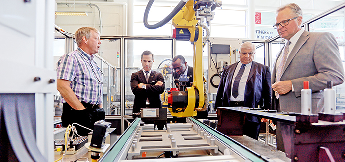 Siemens Canada tours DC's Integrated Manufacturing Centre at the Oshawa campus.