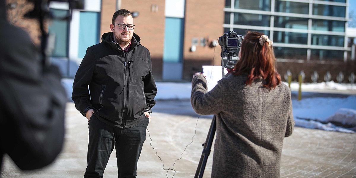 Journalism grad faces off in new role amid a global pandemic