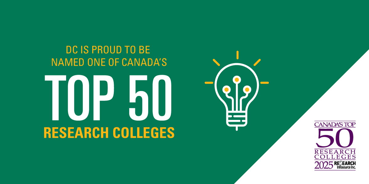 Durham College recognized as one of Canada’s Top 50 Research Colleges and a leader in artificial intelligence applied research